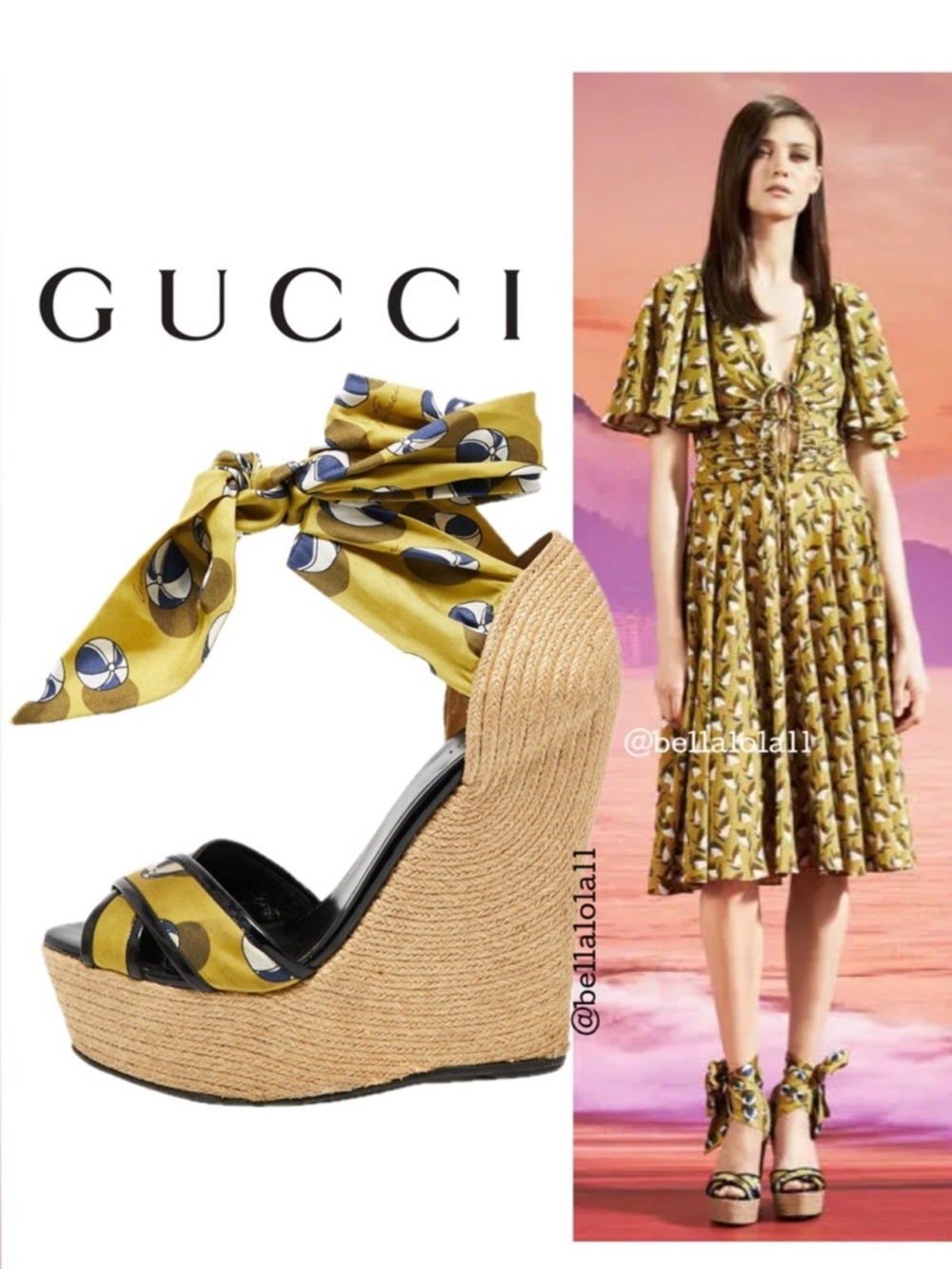 AUTHENTIC GUCCI RESORT COLLECTION WEDGES - Picture 6 of 10